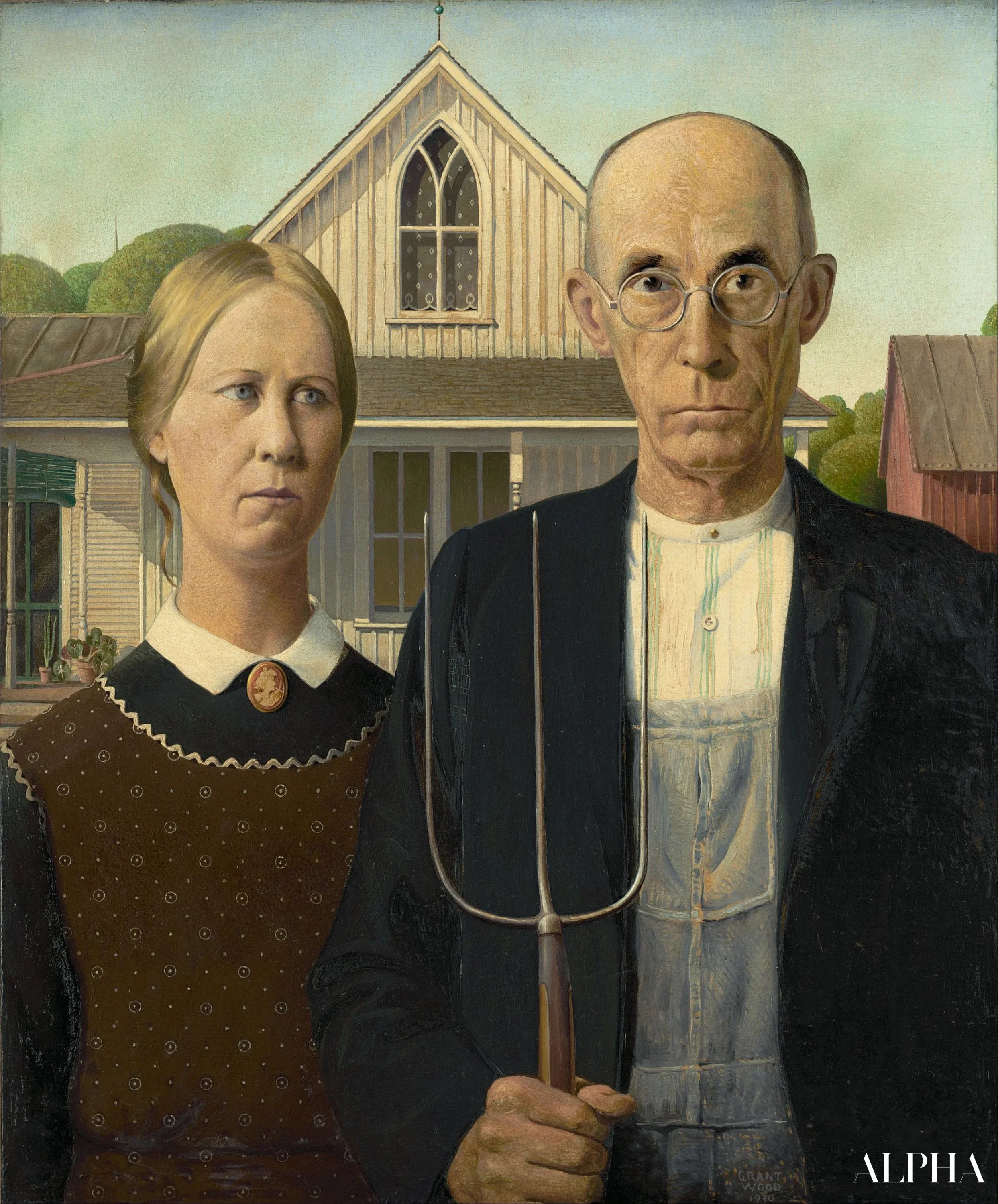 20 Berømte malerier av Grant Wood