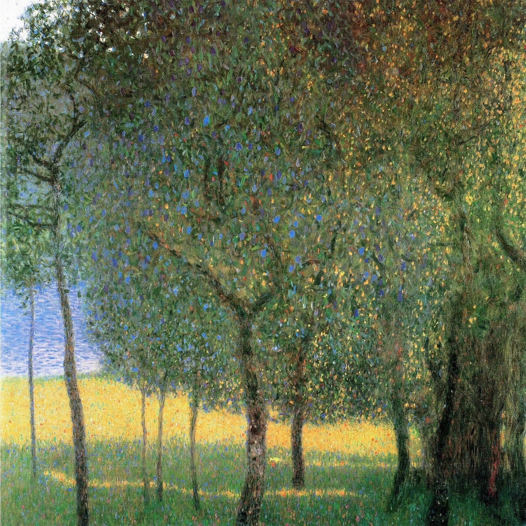 50 Berømte Malerier av Gustav Klimt – Landskap, Natur, Trær og Hager