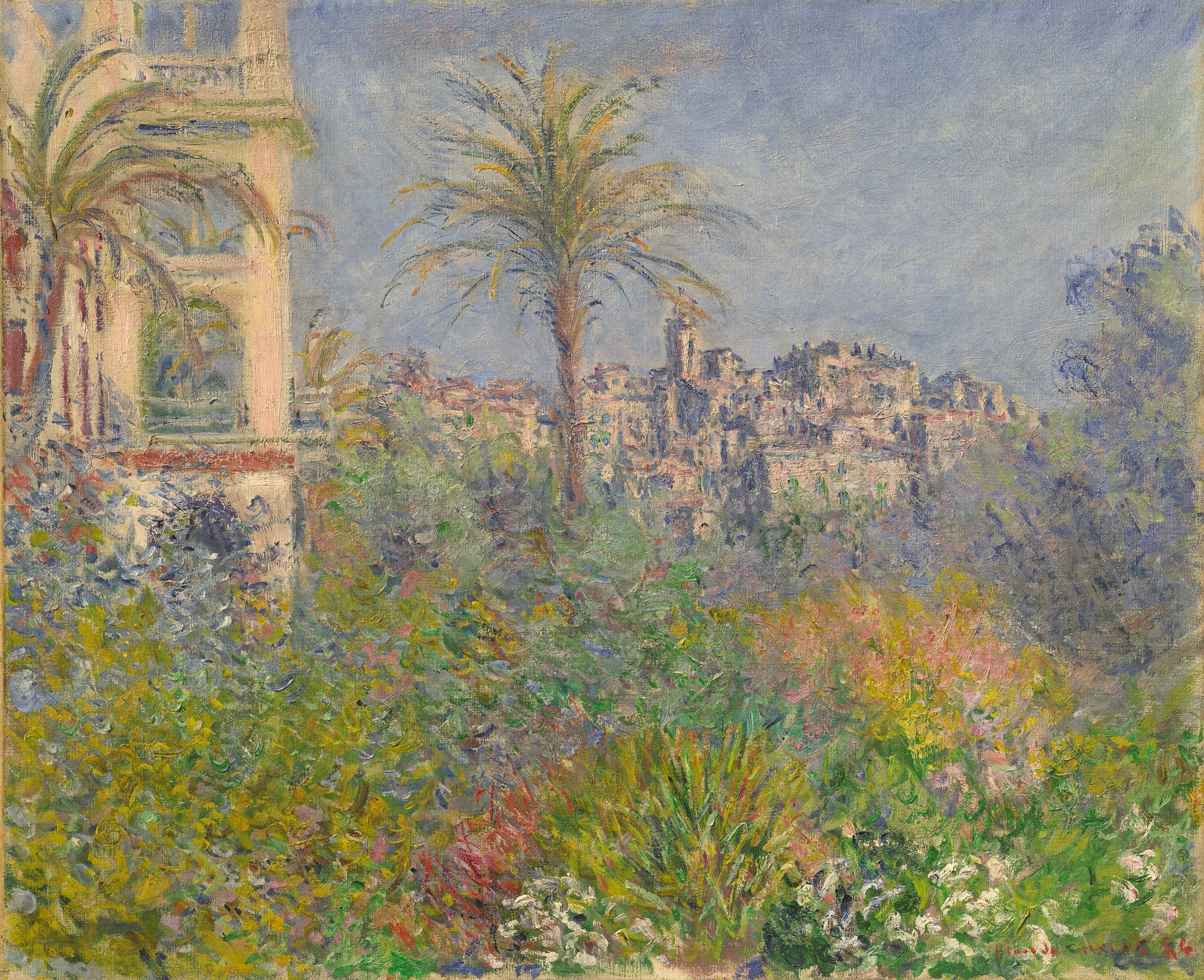 Reproduction du tableau « Villas à Bordighera - Claude Monet » par Alpha Reproduction en peinture à l’huile