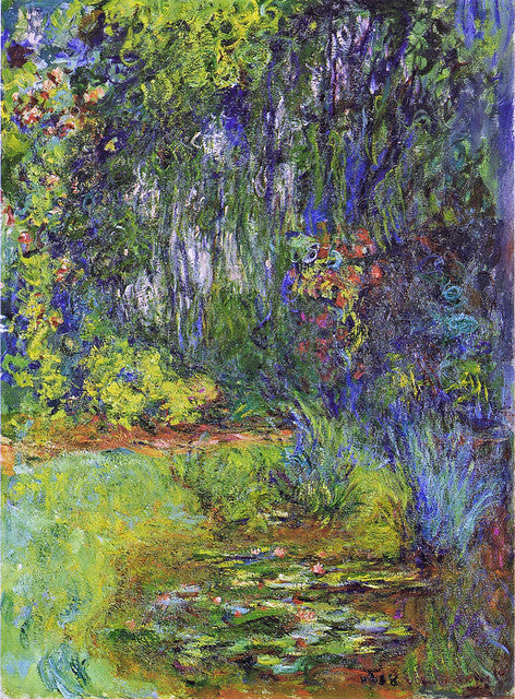 🌿 Coin de jardin avec bassin aux nymphéas – Claude Monet