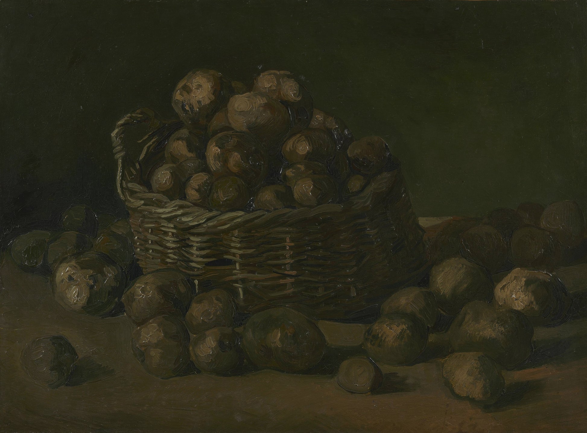 Stilleben med en kurv poteter - Vincent van Gogh