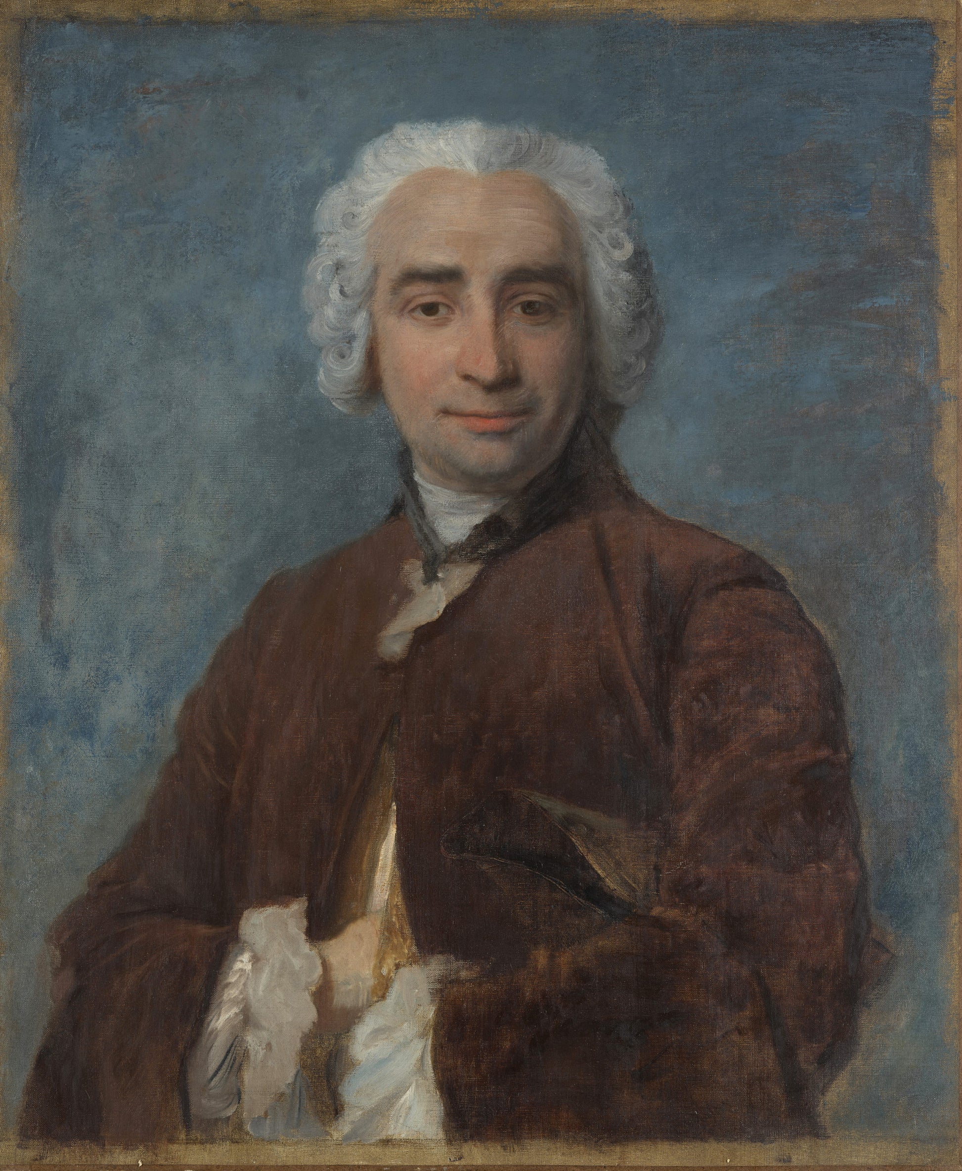 Portrett av mann, etter Maurice Quentin de La Tour - Edgar Degas