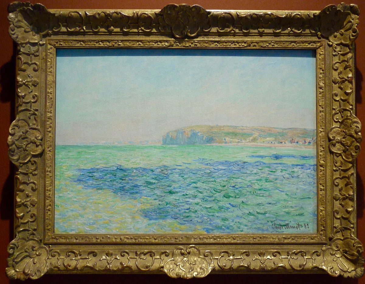 Les Ombres sur la mer, falaises à Pourville de Claude Monet, 1882