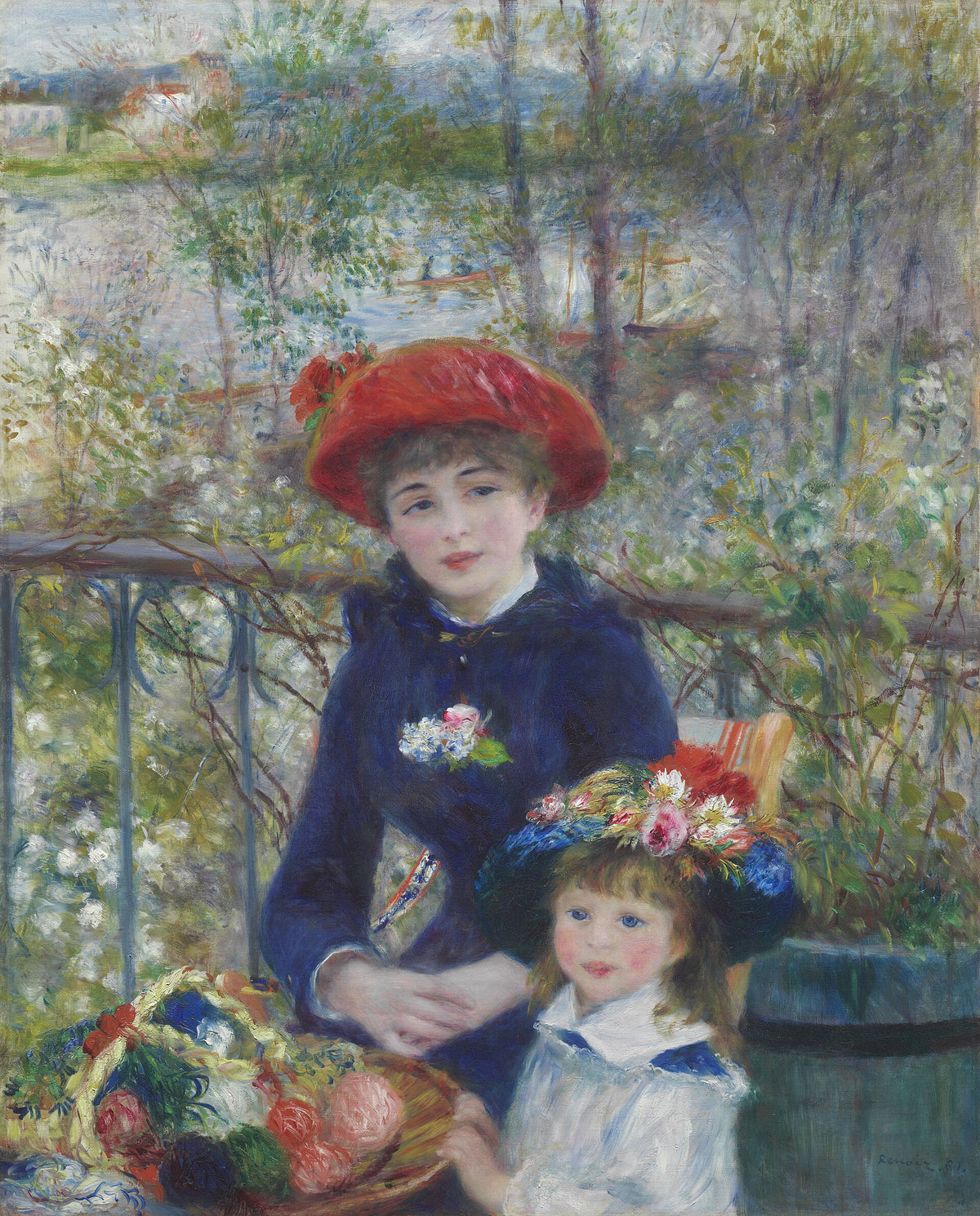 Les Deux Sœurs ou Sur la terrasse de Renoir, peintes à Chatou en 1881