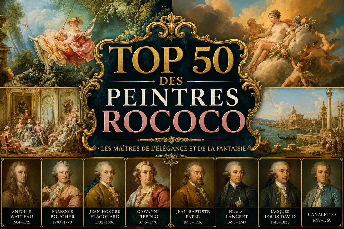 Top 50 peintres rococo célèbres : chic et froufrous