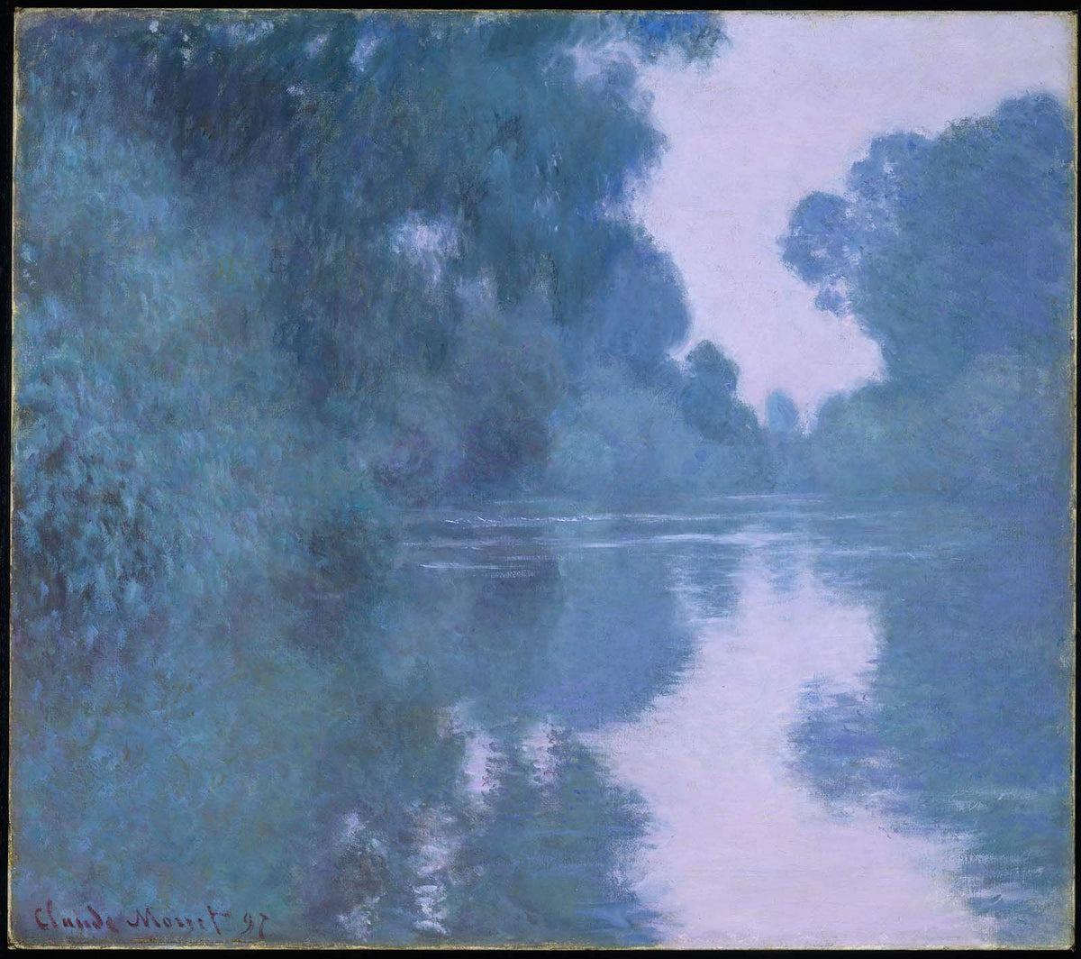 Matinée sur la Seine près de Giverny peinte par Claude Monet en 1897