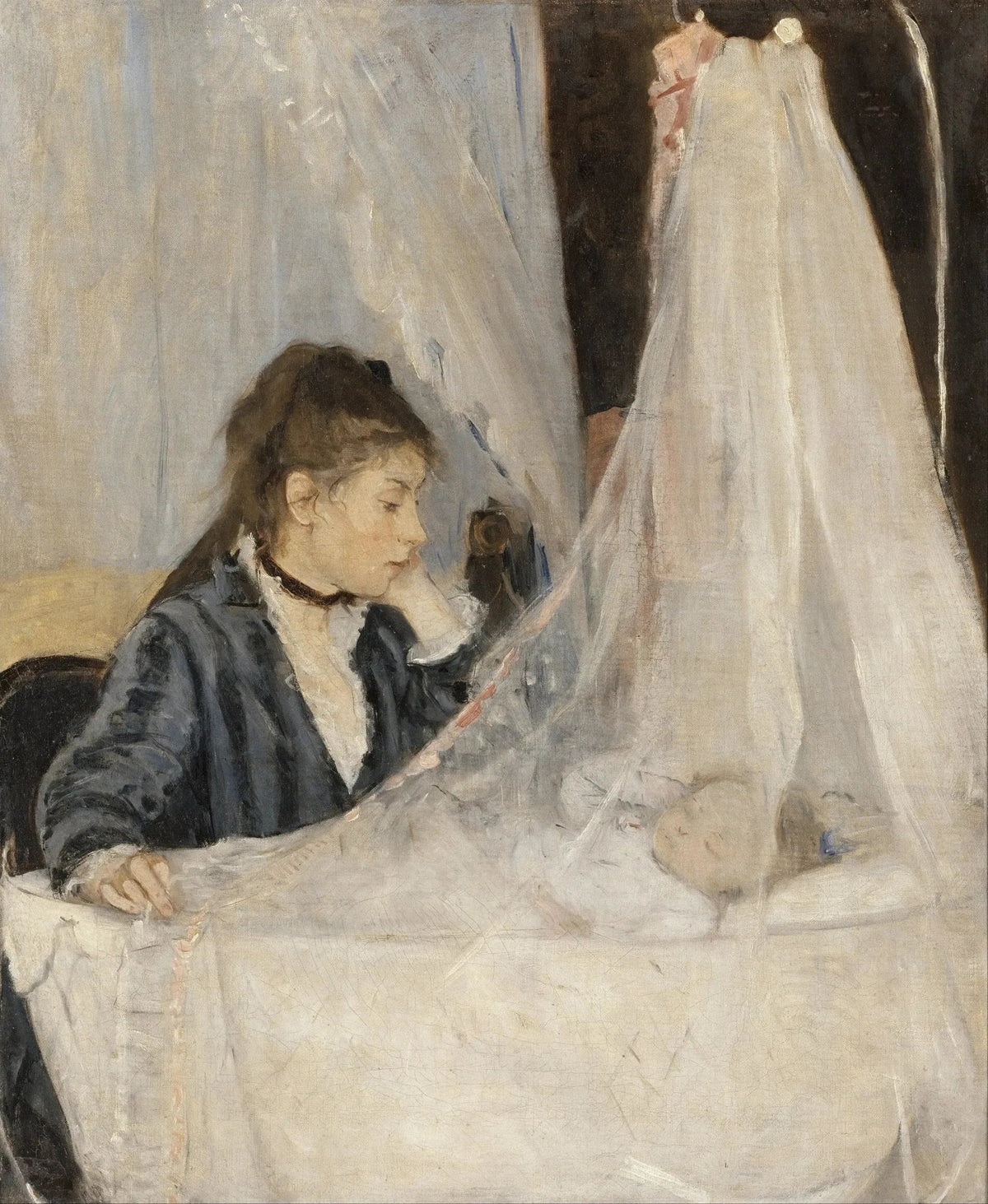 Le Berceau, peinture de Berthe Morisot