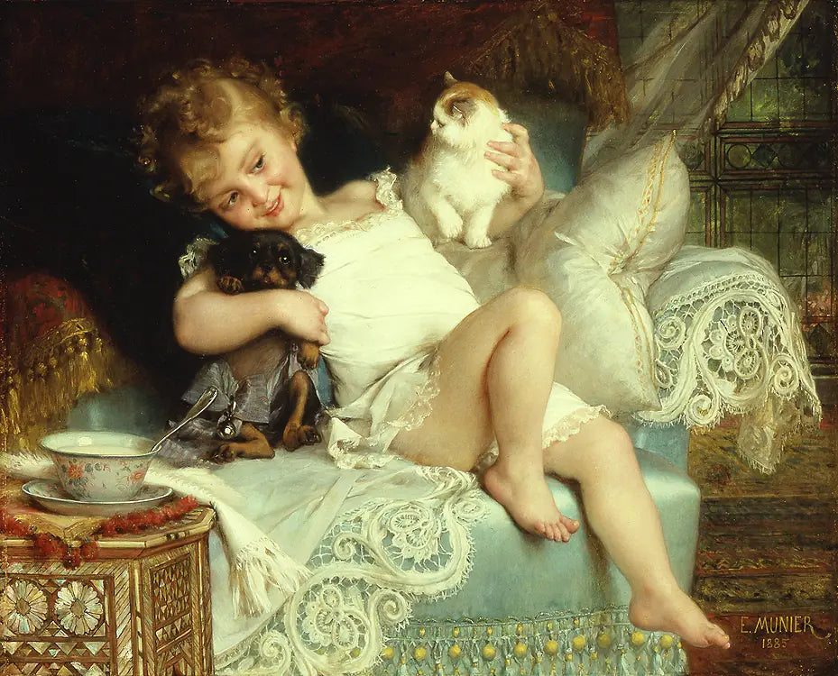 Trois amis — Émile Munier