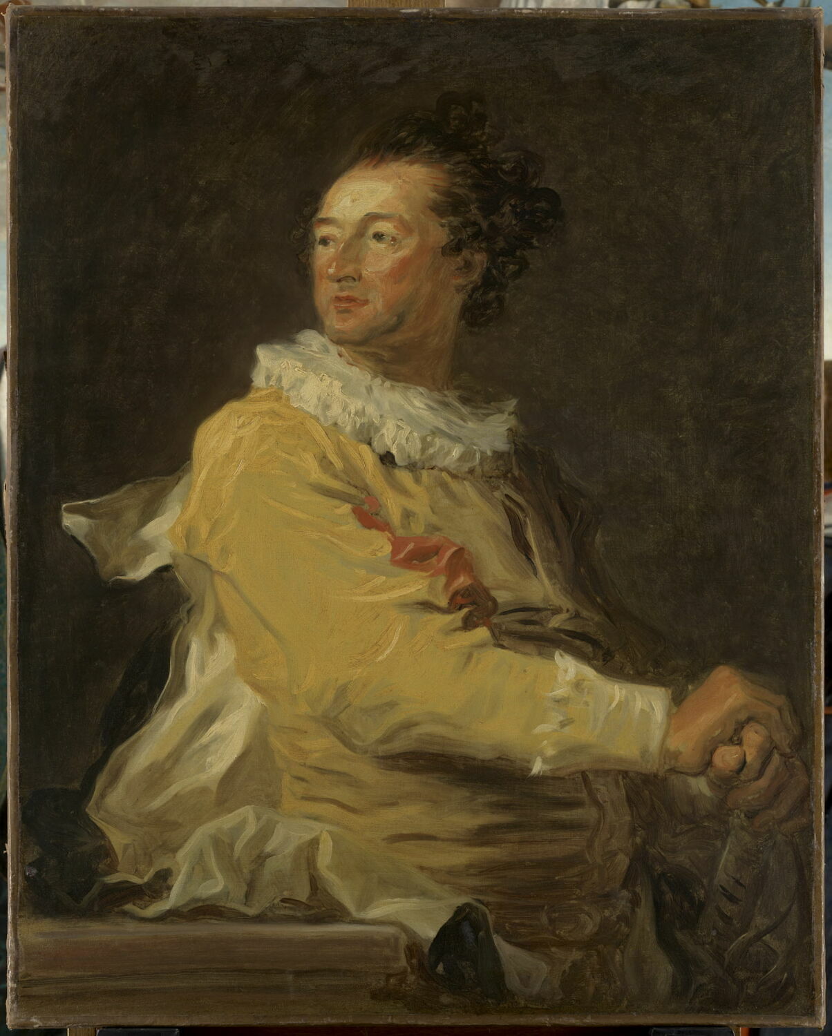 Portrait d'Anne-François d'Harcourt, duc de Beuvron en personnage de la comédie italienne - Jean-Honoré Fragonard