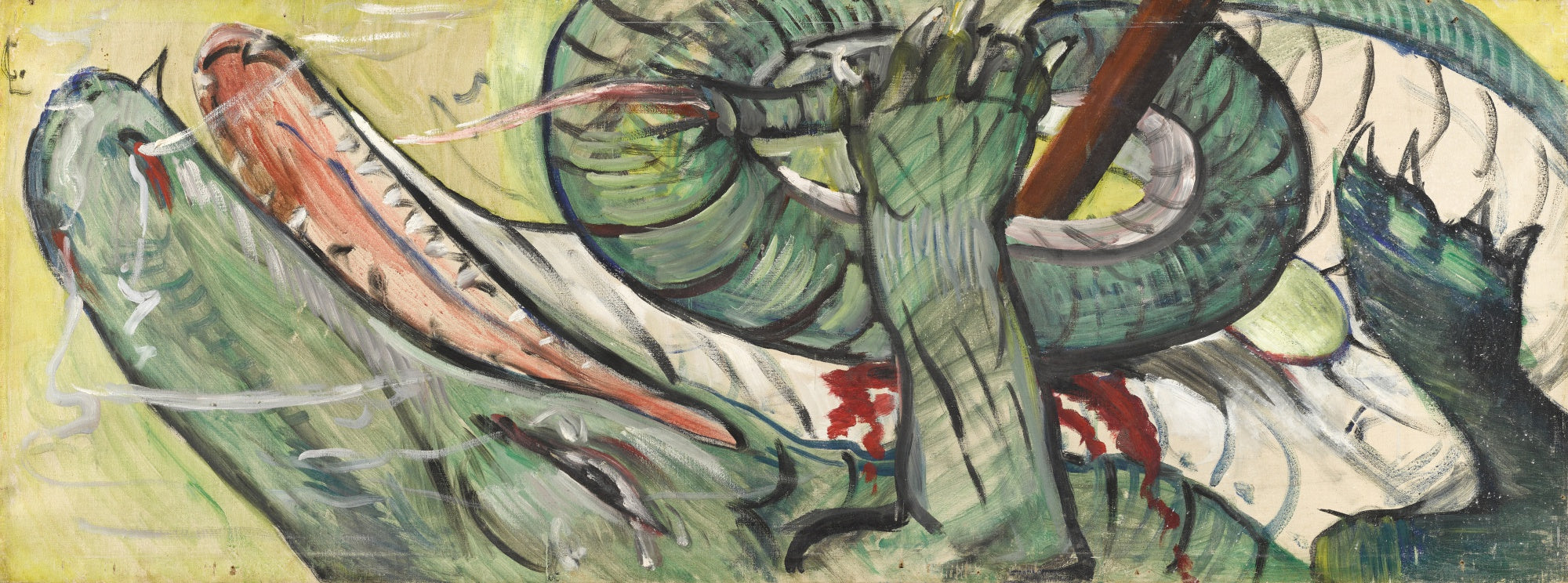 Le dragon terrassé - Lovis Corinth