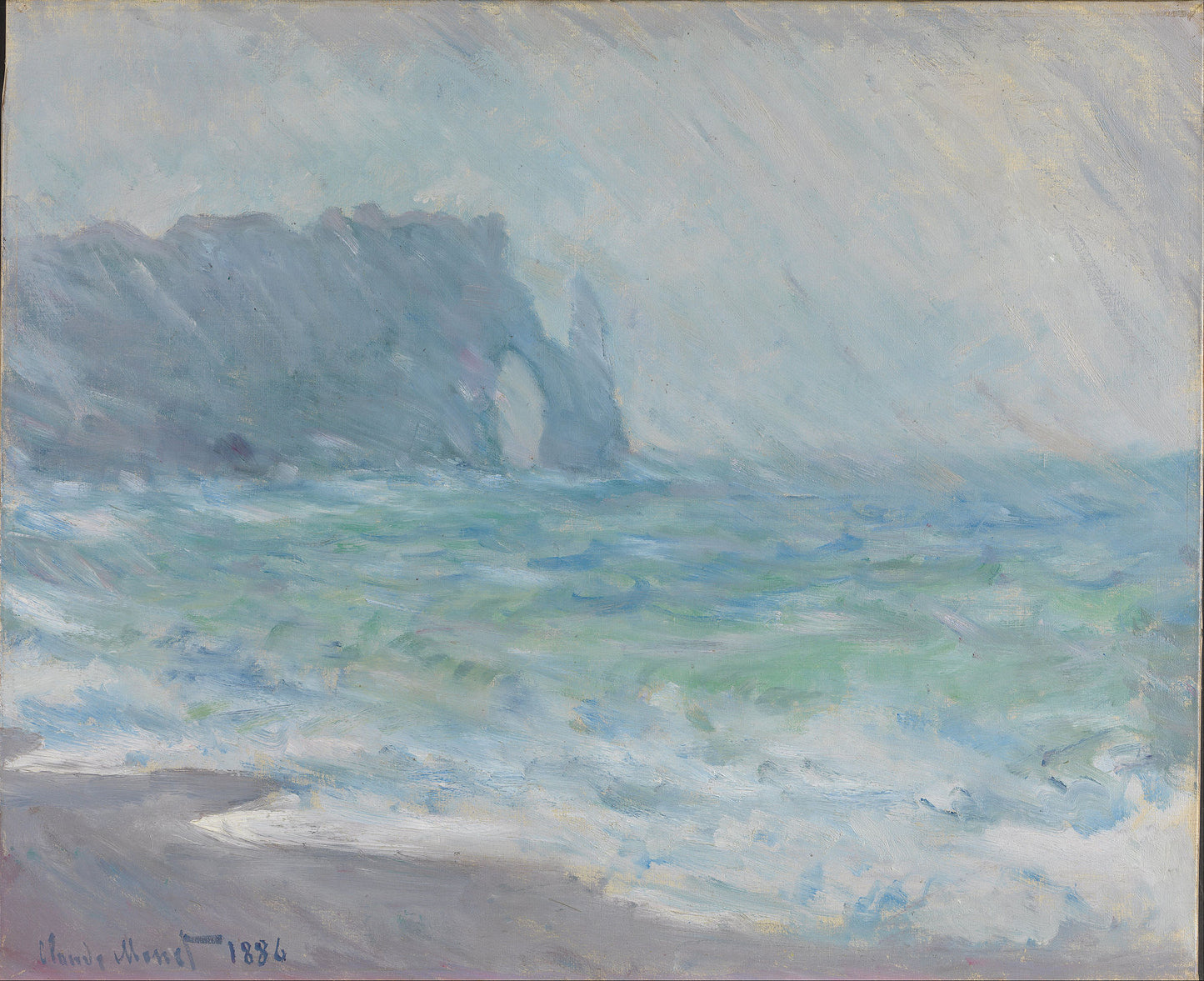 🌧️ Regn i Étretat – Claude Monet (1886)