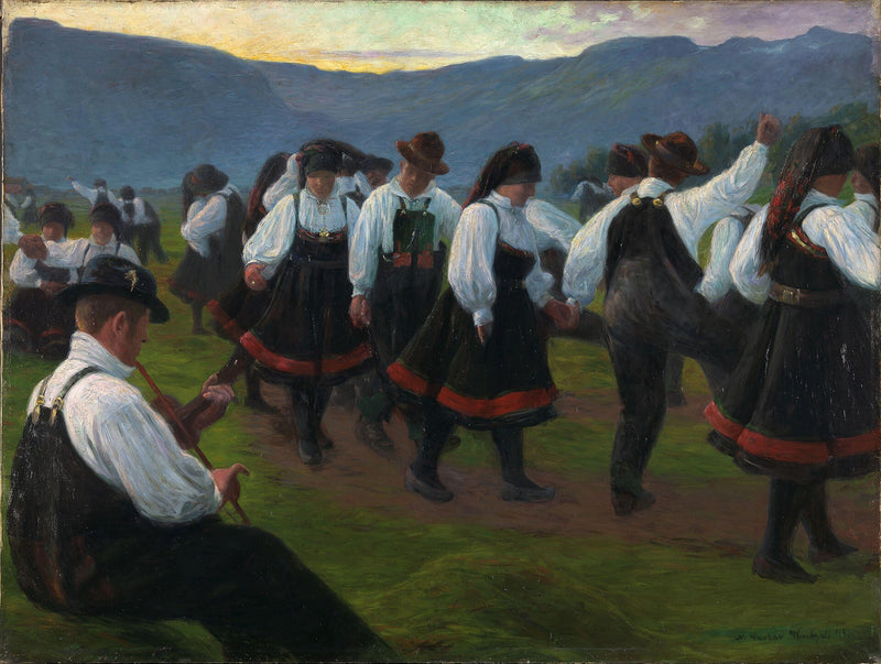 Danse à Setesdal - Gustav Wentzel