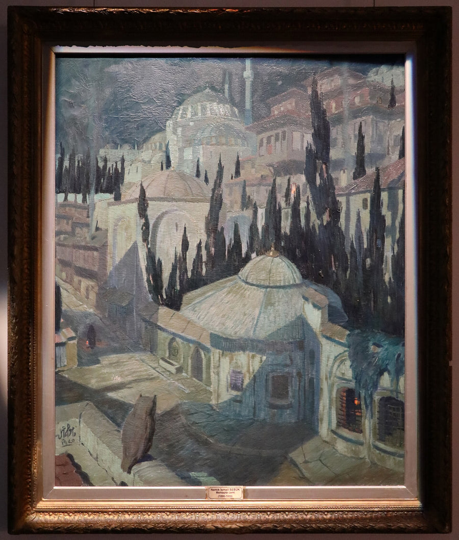Mosquée au clair de lune — Namık İsmail, 1925, huile sur toile