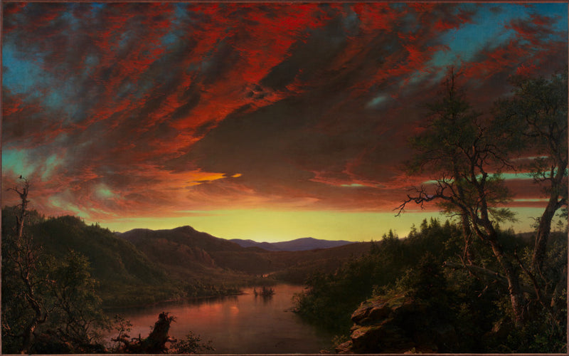Crépuscule dans la nature sauvage - Frederic Edwin Church