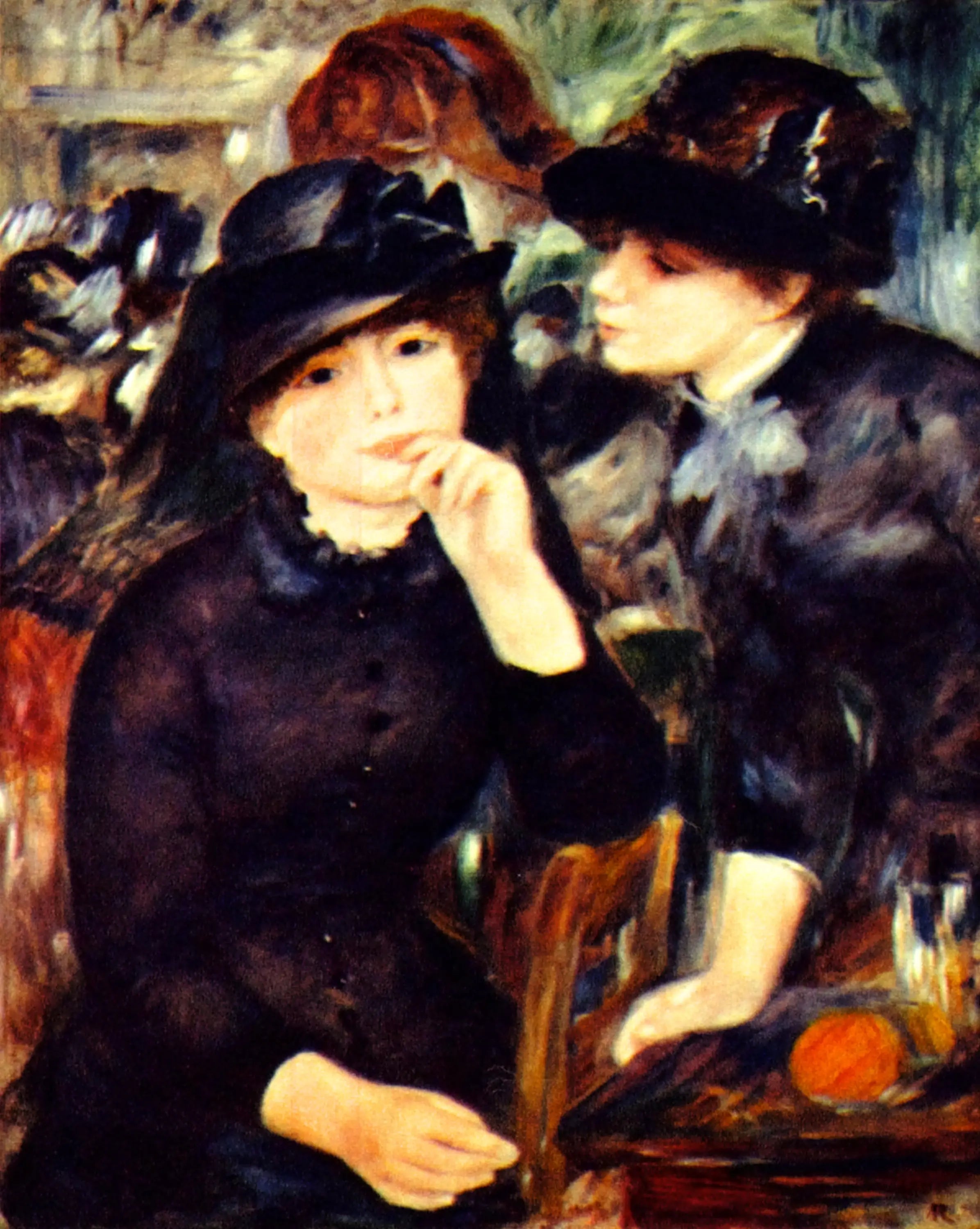 Reproduction du tableau « Deux filles en noir - Pierre-Auguste Renoir » par Alpha Reproduction en peinture à l’huile
