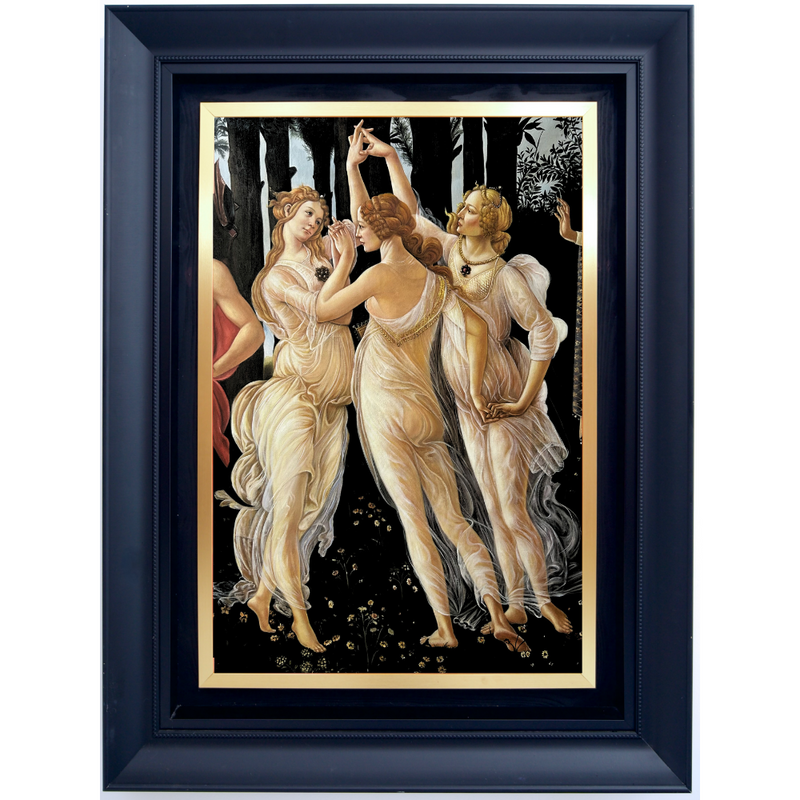 De tre nådene. Detalj av: Våren – Sandro Botticelli