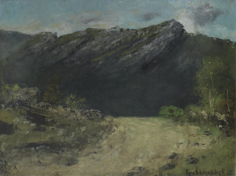 Jura-landskap - Gustave Courbet
