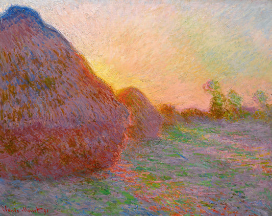 Meuler, de siste solstrålene - Claude Monet