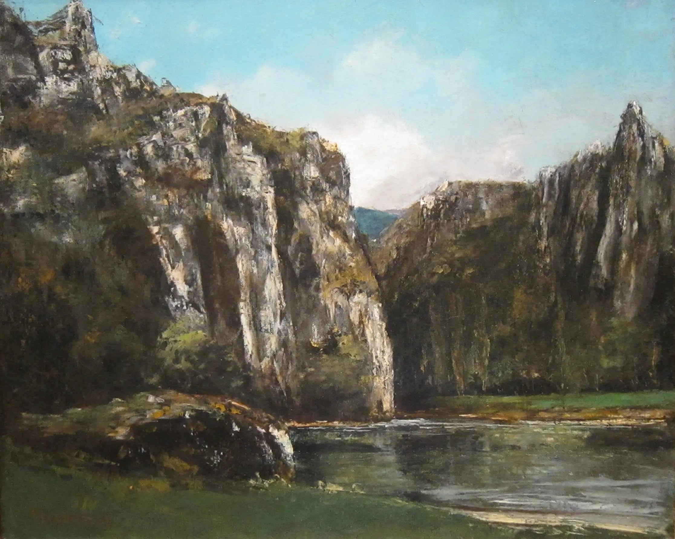 Une gorge dans le Jura - Gustave Courbet - Alpha Reproduction