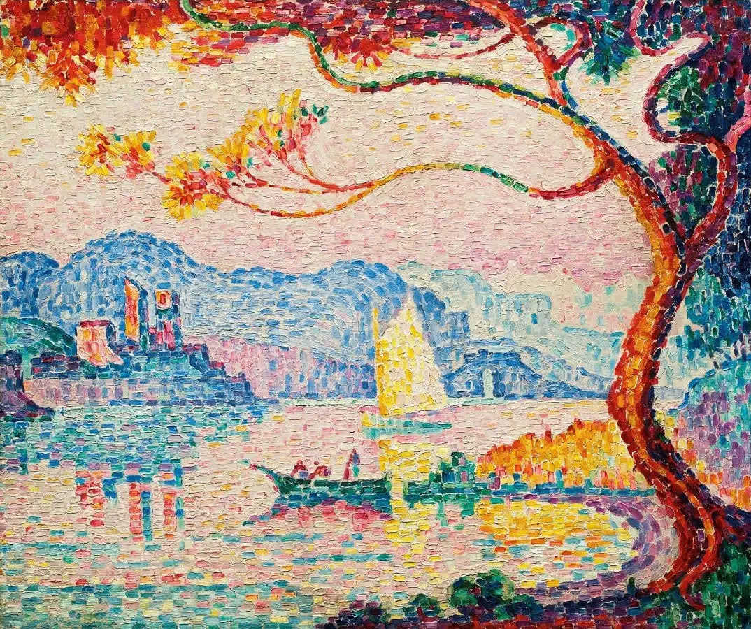 Reproduction du tableau « Antibes. Petit Port de Bacon - Paul Signac » par Alpha Reproduction en peinture à l’huile