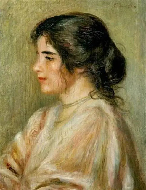 Reproduction du tableau « Gabrielle de profil - Pierre-Auguste Renoir » par Alpha Reproduction en peinture à l’huile