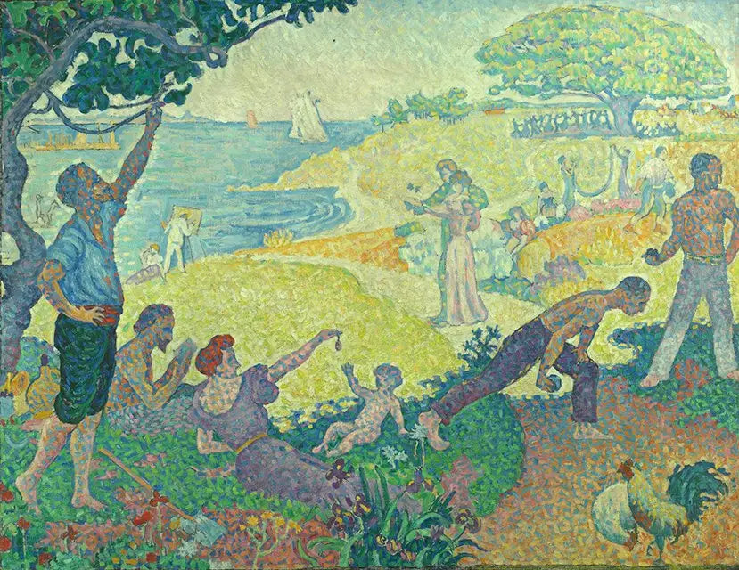 Reproduction du tableau « Au temps d'harmonie: l'âge d'or n'est pas dans le passé, il est dans l'avenir - Paul Signac » par Alpha Reproduction en peinture à l’huile