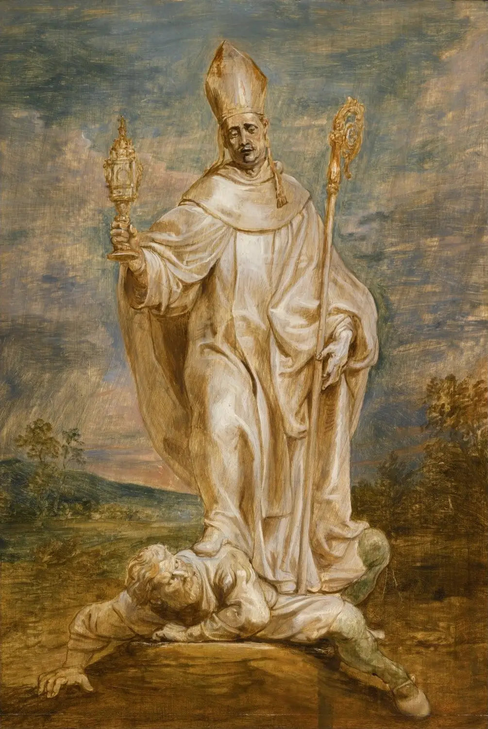 Saint Norbert vainquant Tanchelm - Peter Paul Rubens - Alpha Reproduction