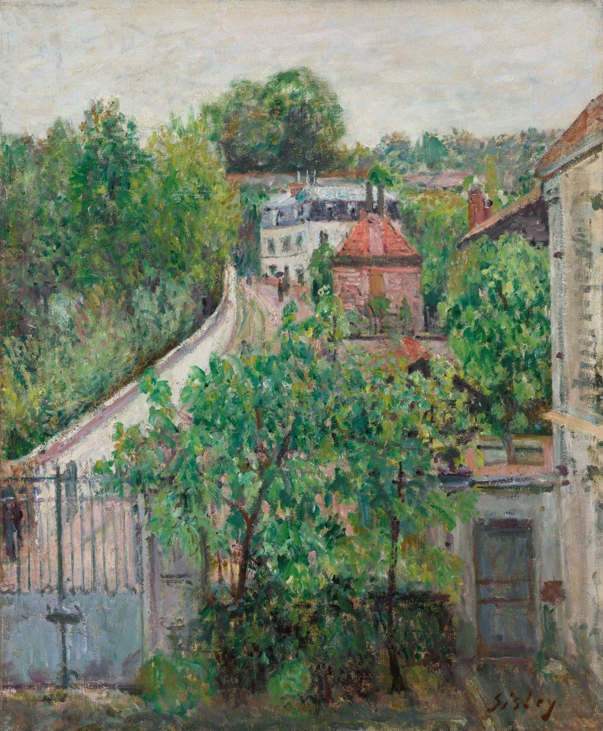 Reproduction du tableau « Vue de Sèvres - Alfred Sisley » par Alpha Reproduction en peinture à l’huile