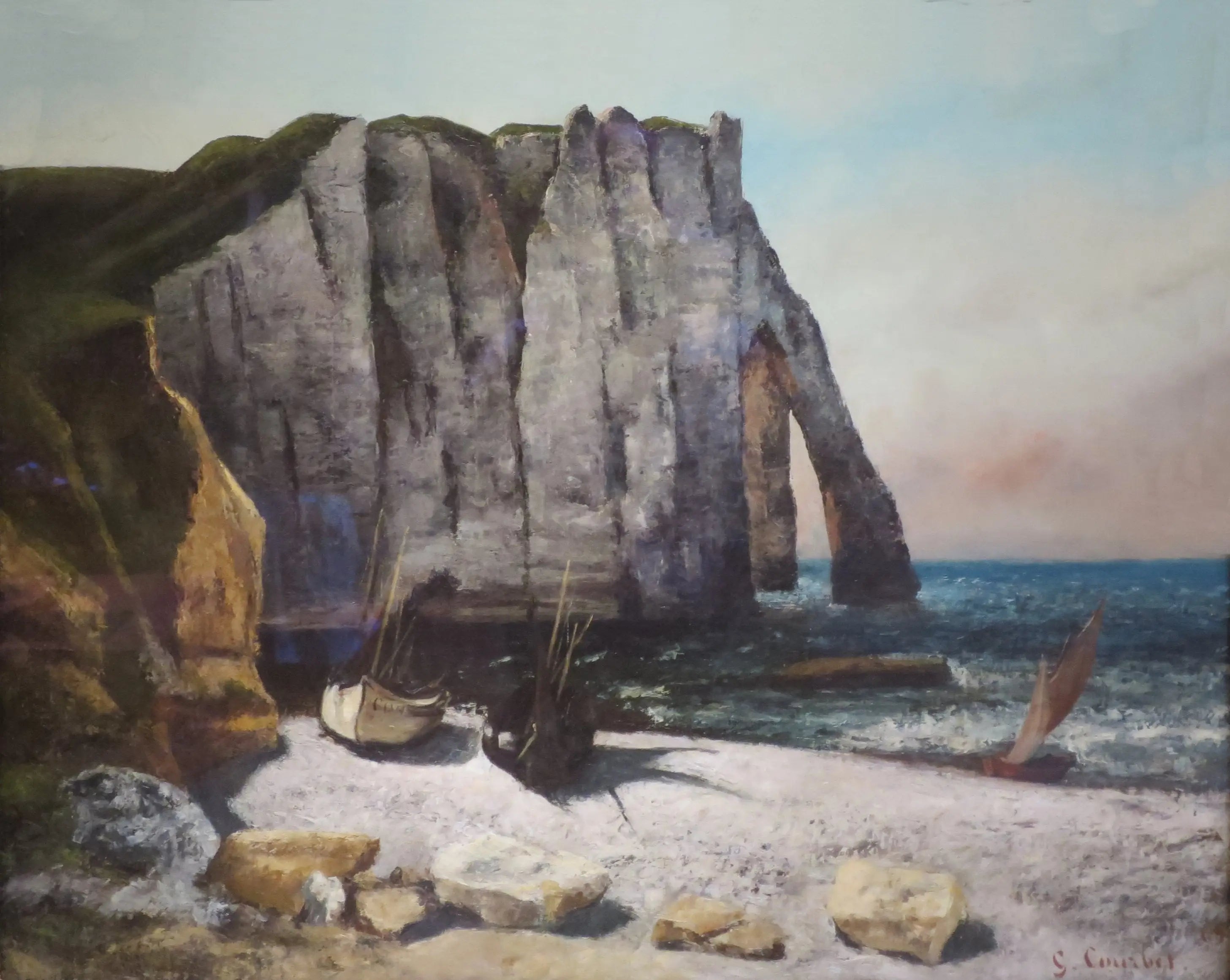 Falaise d’Étretat la Porte d’Aval - Gustave Courbet - Alpha Reproduction