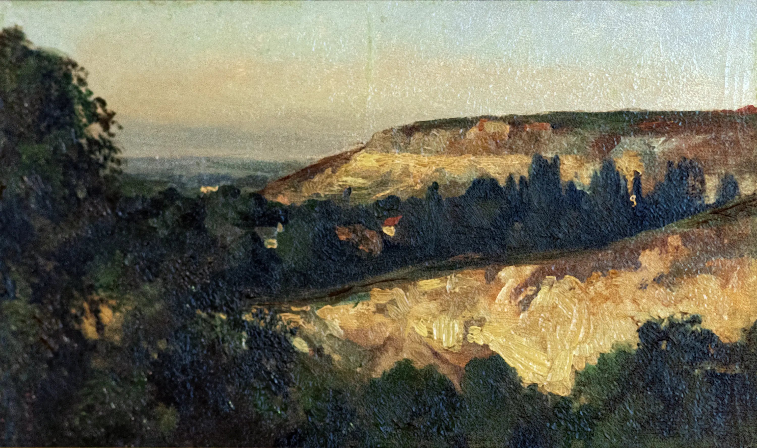 La Vallée - Gustave Courbet - Alpha Reproduction