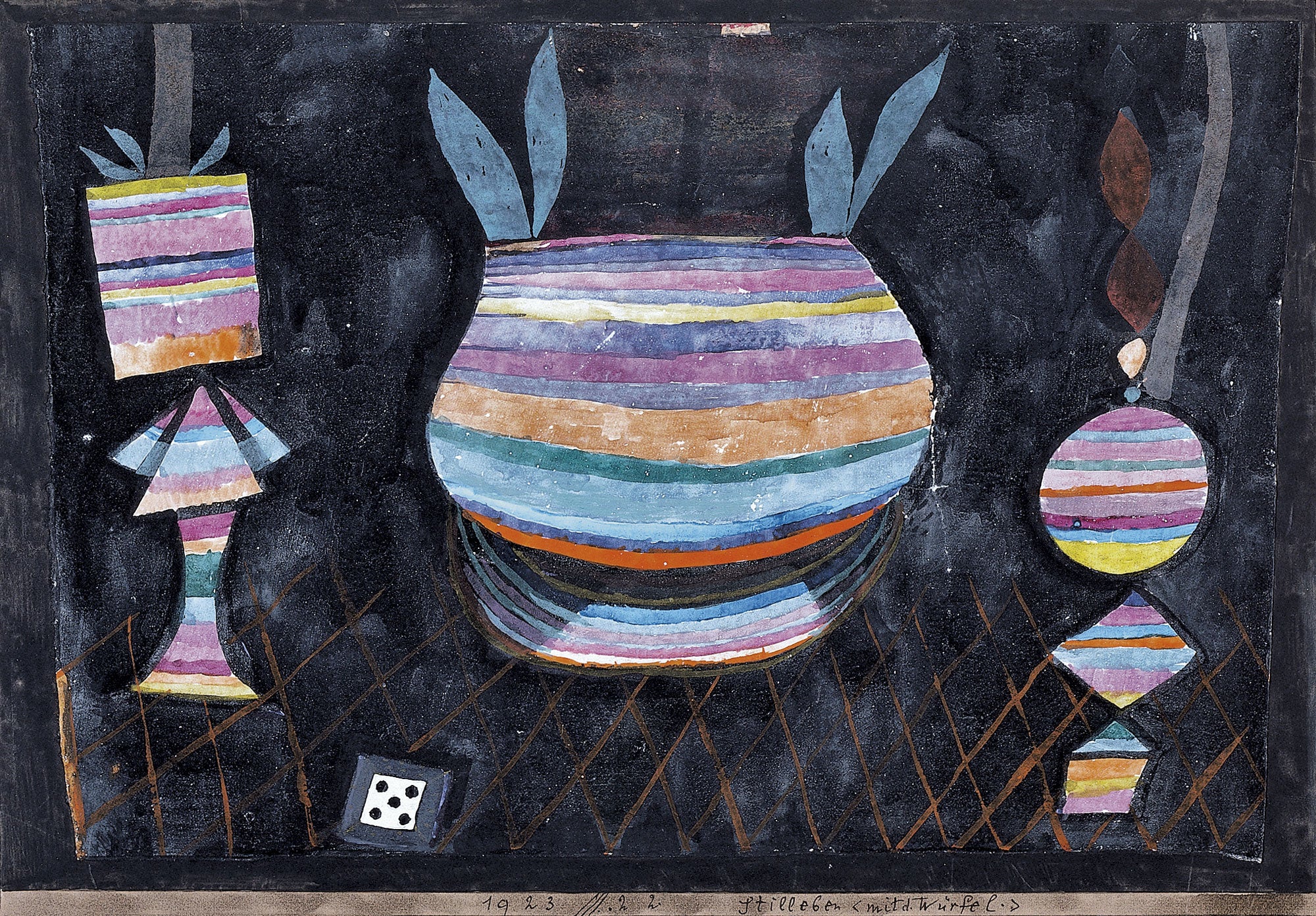 Stilleben med terninger - Paul Klee