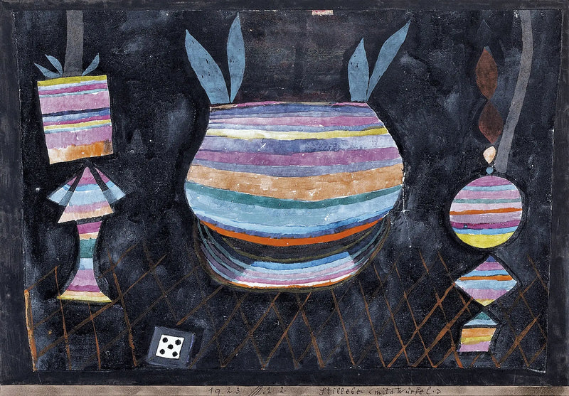 Stilleben med terninger - Paul Klee