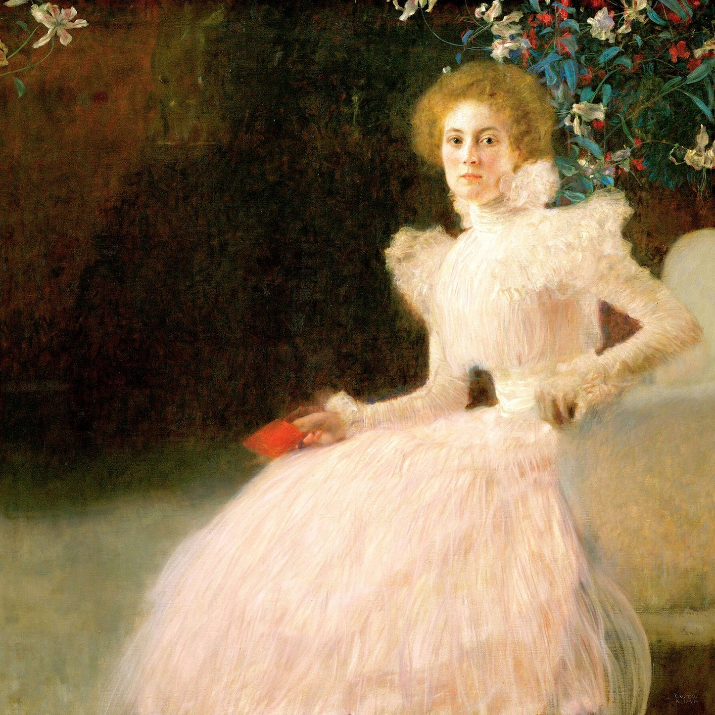 🌸✨ Portrett av Sonja Knips – Gustav Klimt (1898)