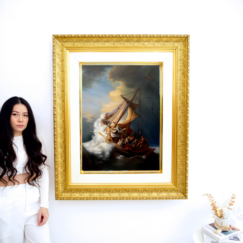 Kristus i stormen på Genesaret sjø - Rembrandt