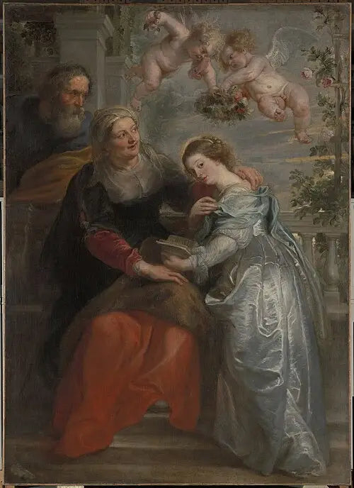 Jomfru Marias utdannelse - Peter Paul Rubens