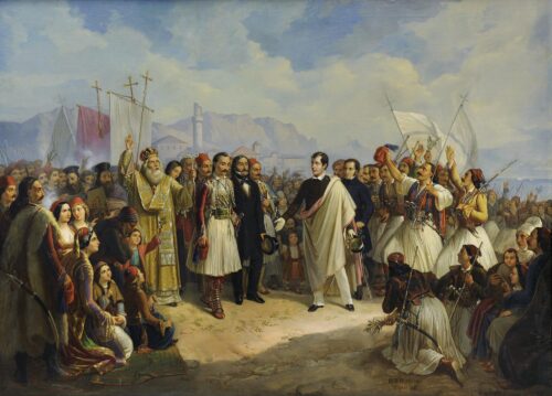 La Réception de Lord Byron à Missolonghi - Theodoros Vryzakis