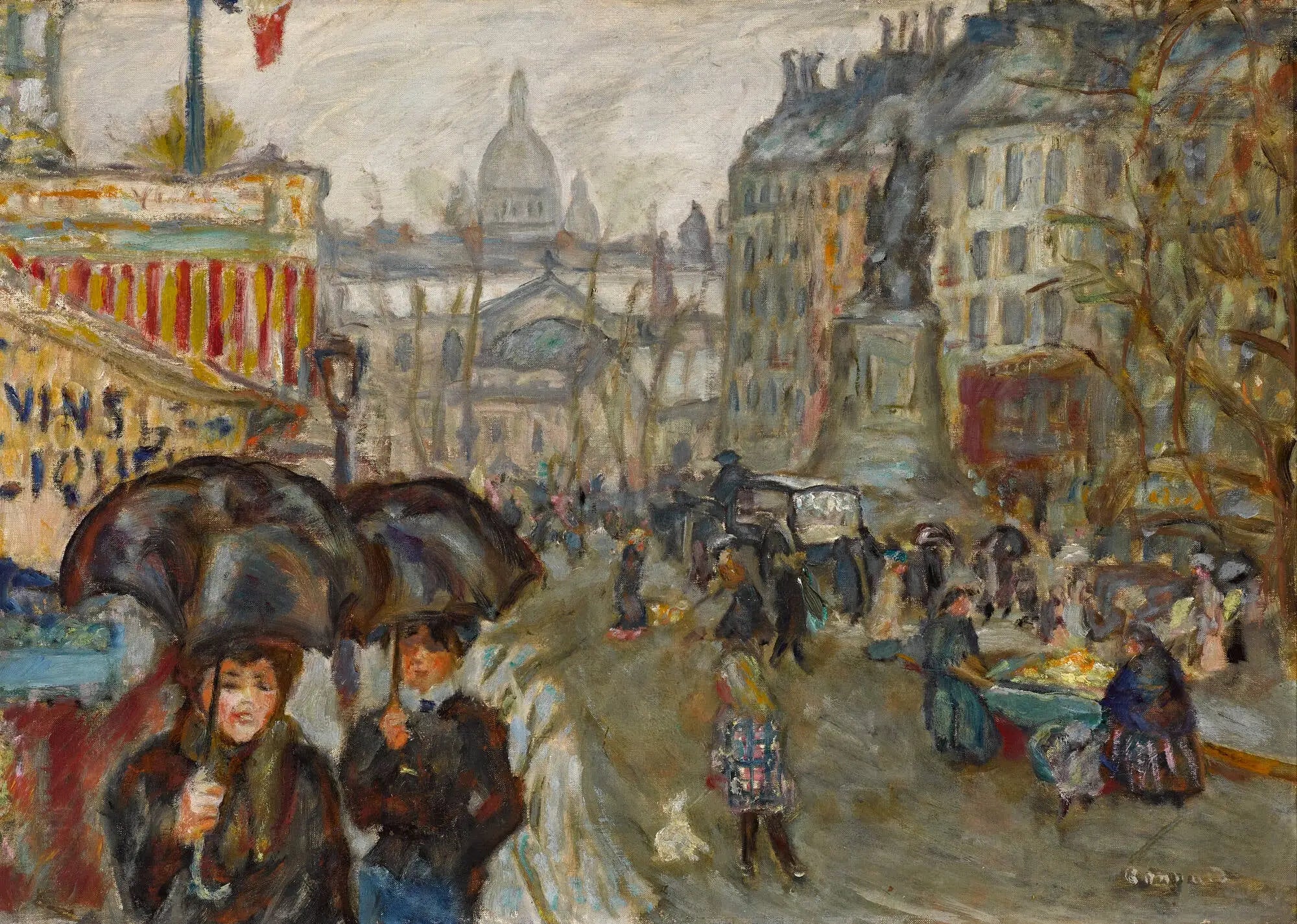 Reproduction du tableau « Boulevard de Clichy - Pierre Bonnard » par Alpha Reproduction en peinture à l’huile