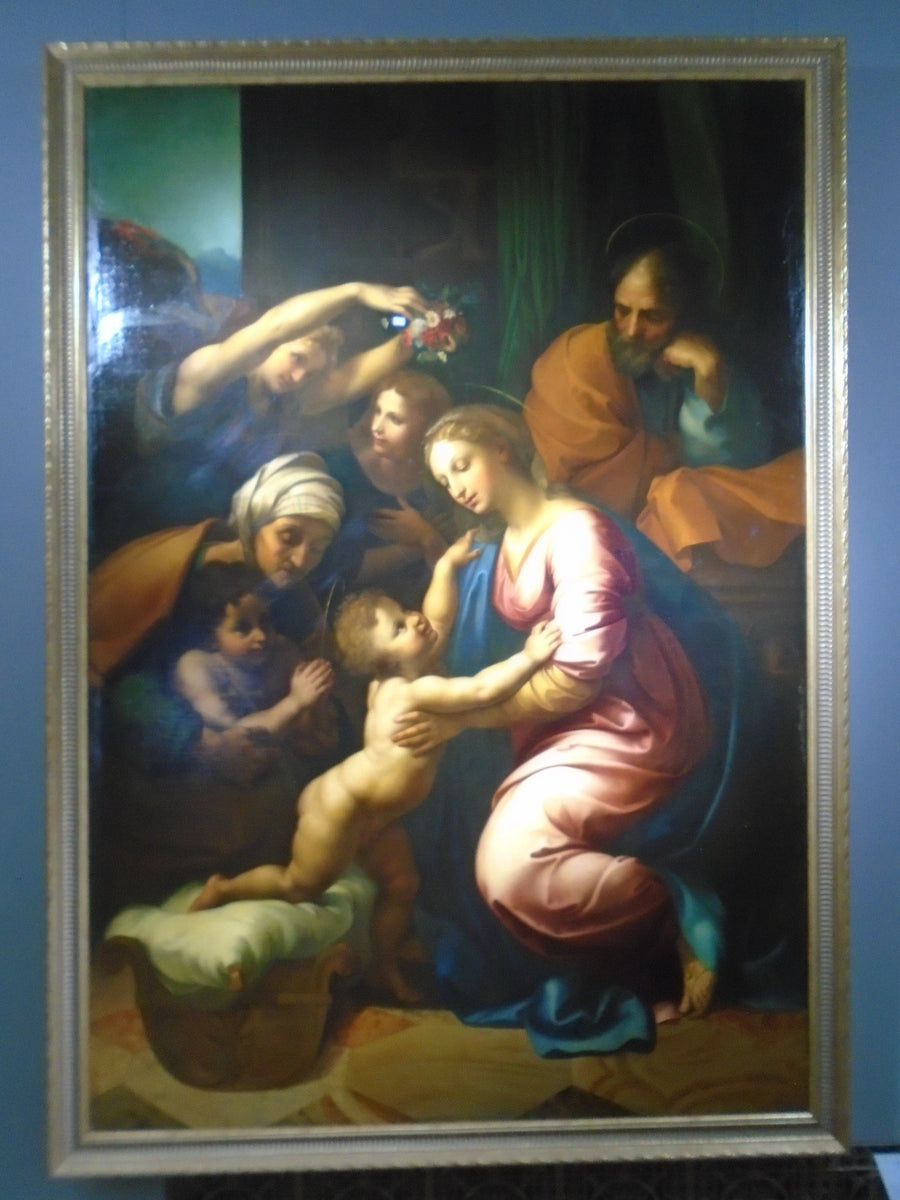 Den hellige familie av Frans I - Raphael Sanzio