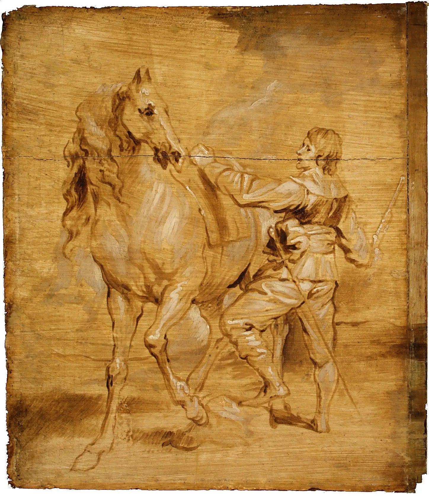 Un homme montant un cheval - Antoine van Dyck - Alpha Reproduction