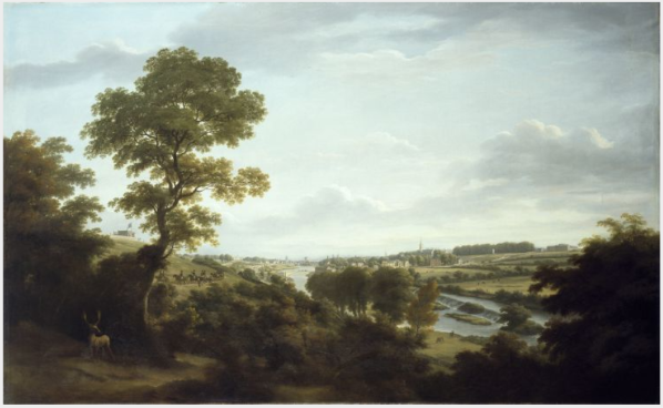 Vue de Dublin depuis Chapelizod, William Ashford, 1796