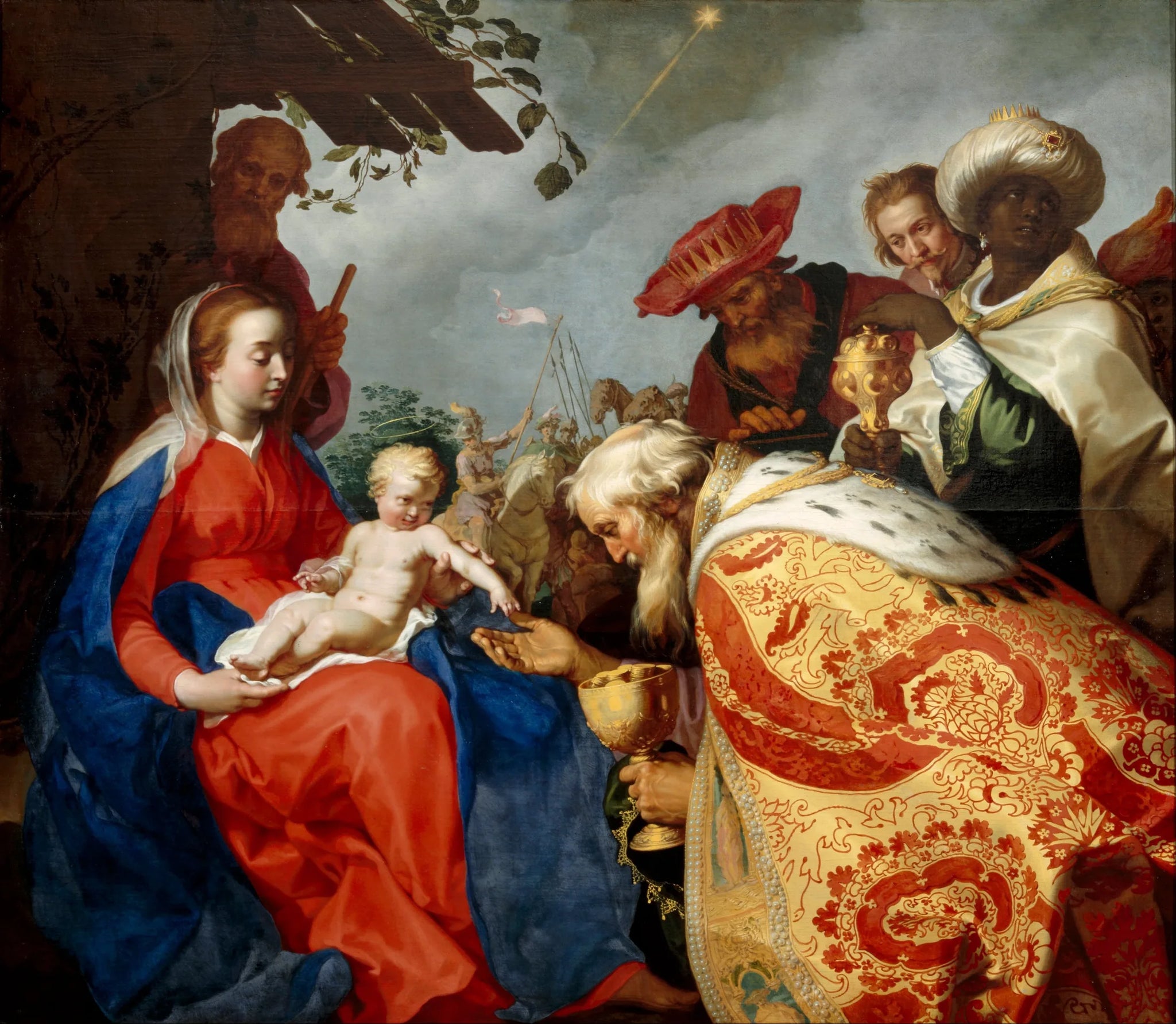 L'Adoration des Rois mages - Abraham Bloemaert image 1 reproduction de peinture à l’huile
