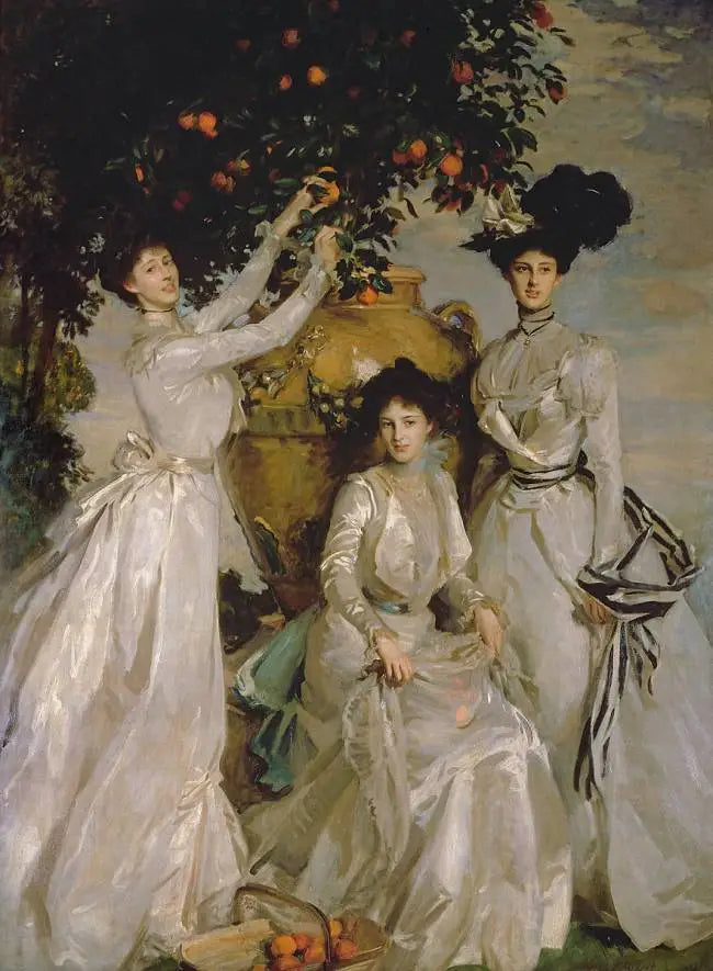 Reproduction du tableau « Les dames Alexandra, Mary et Theo Acheson - John Singer Sargent » par Alpha Reproduction en peinture à l’huile