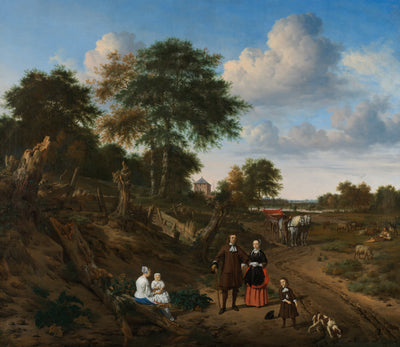 Couple dans un paysage - Adriaen van de Velde