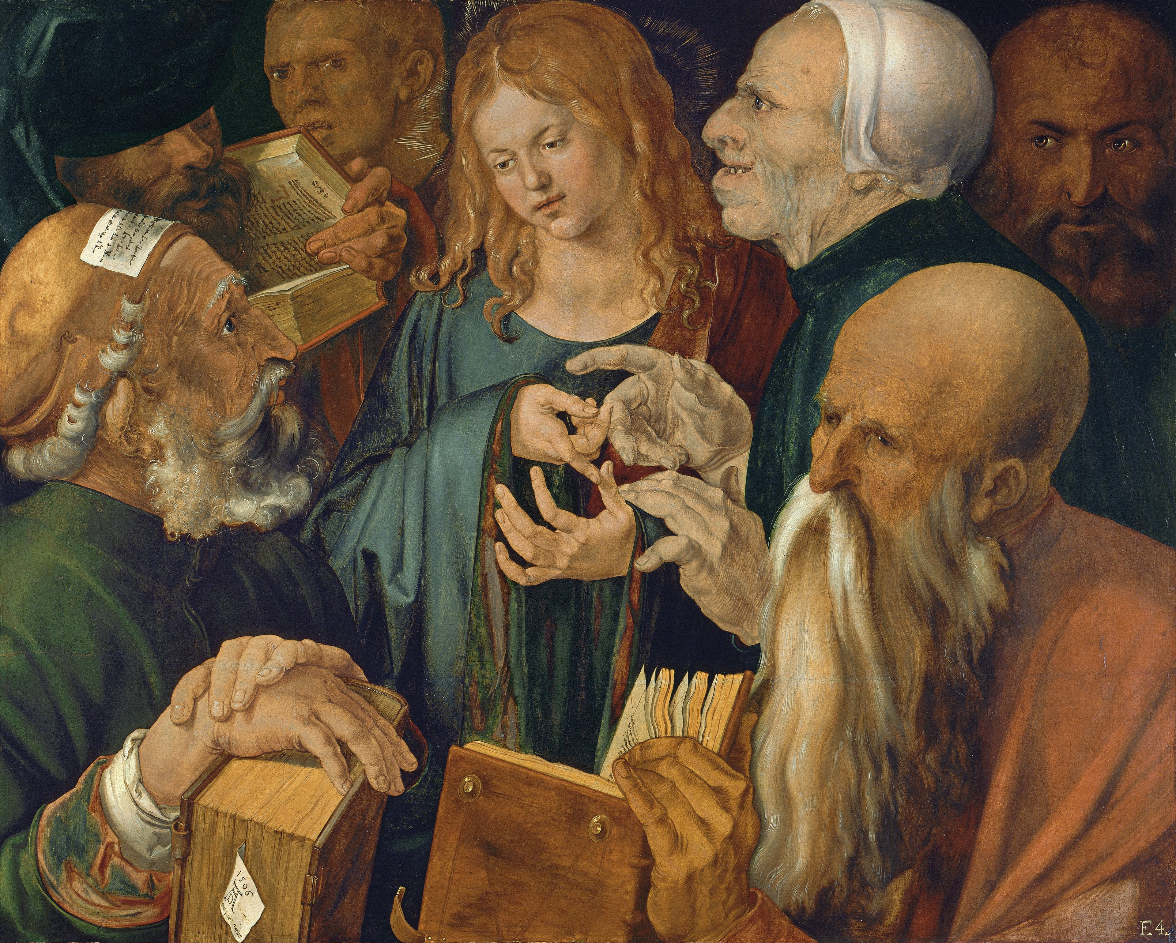 Jesus blant doktorene - Albrecht Dürer