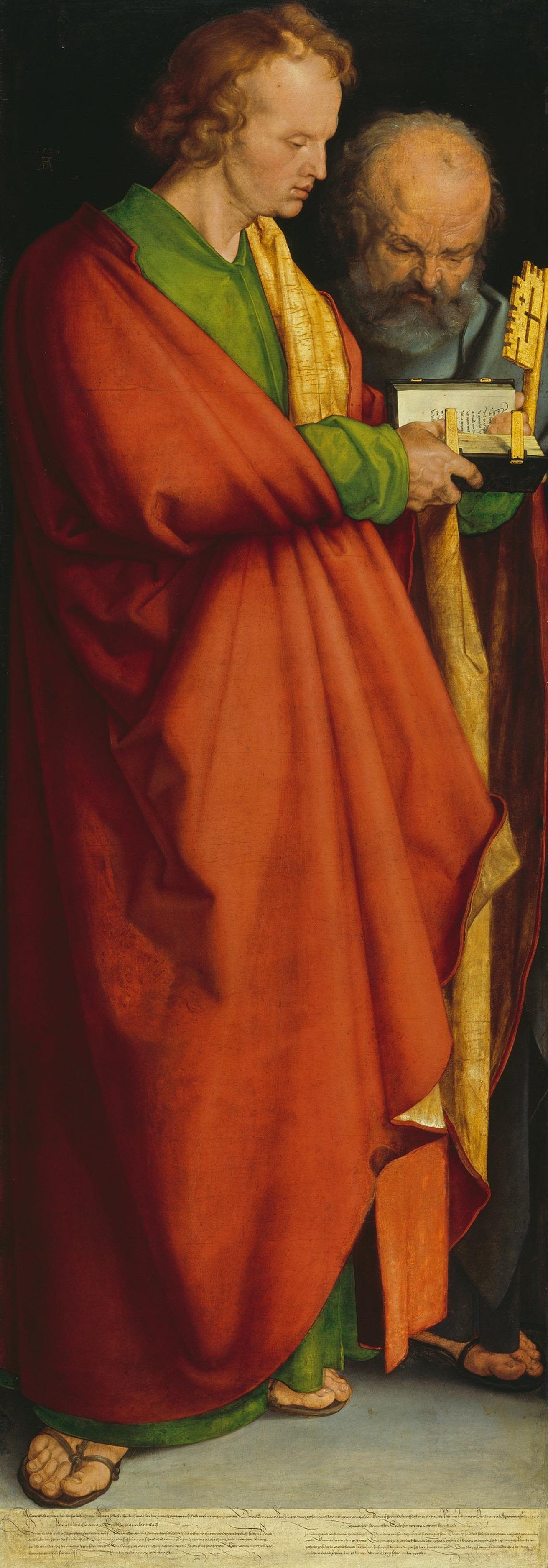 De fire apostlene: hellige Johannes og Peter - Albrecht Dürer