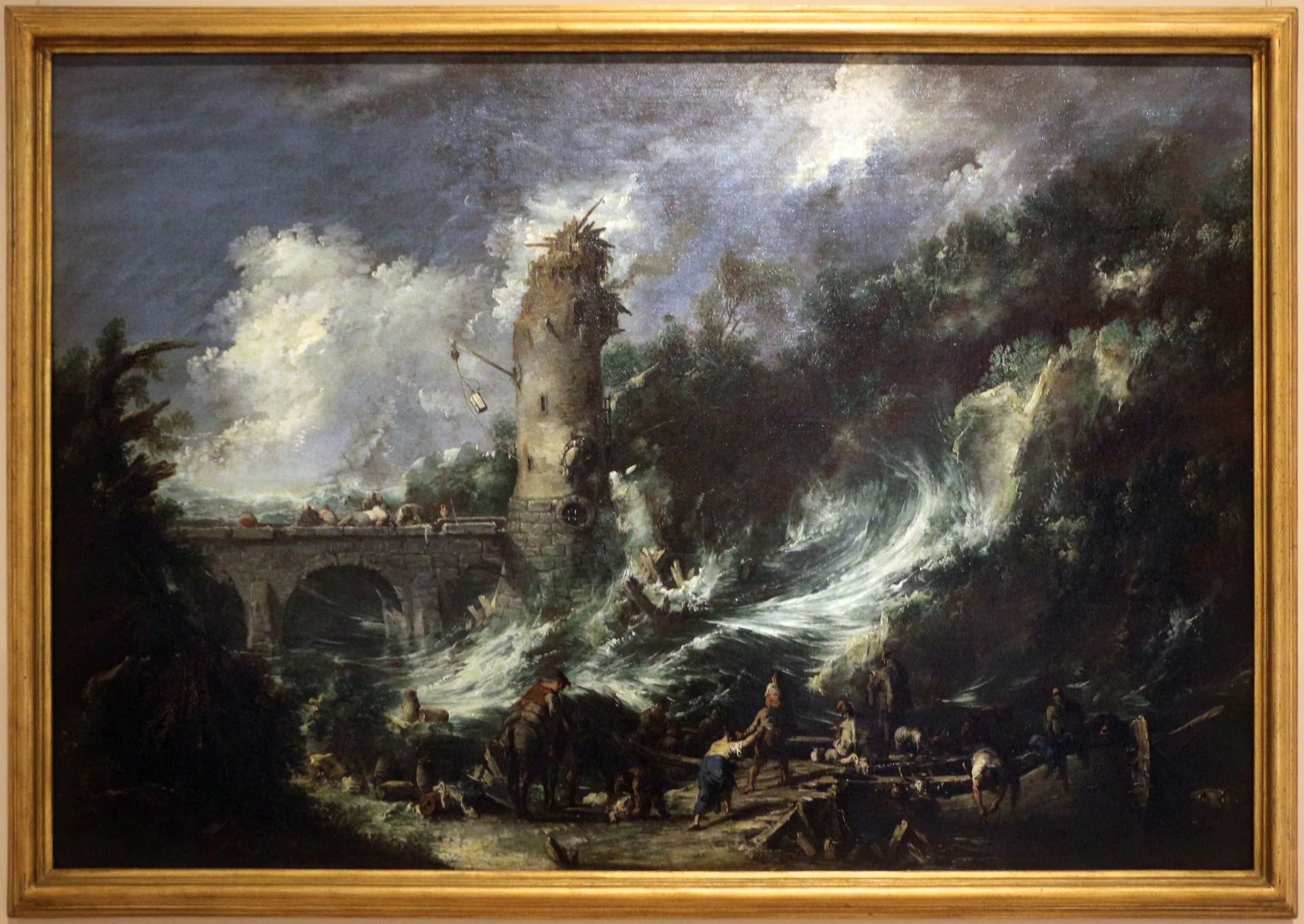 Tempête en mer - Alessandro Magnasco image 1 reproduction réalisée par Alpha Reproduction