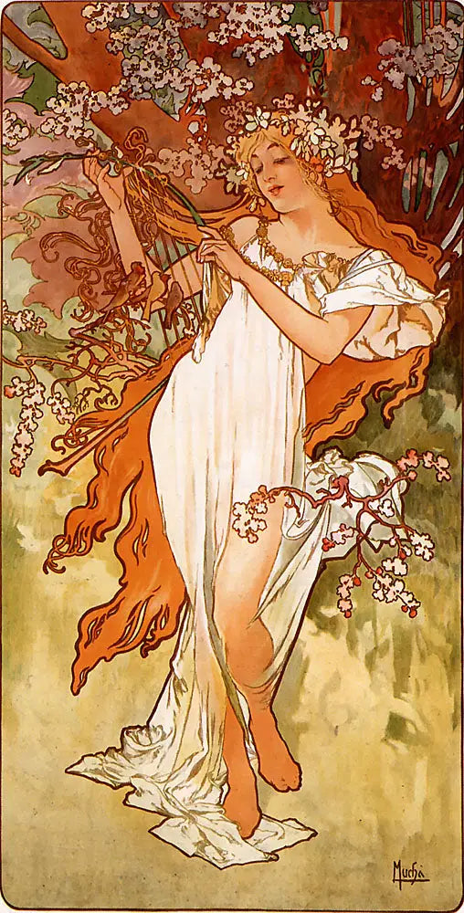 Vår - Alphonse Mucha