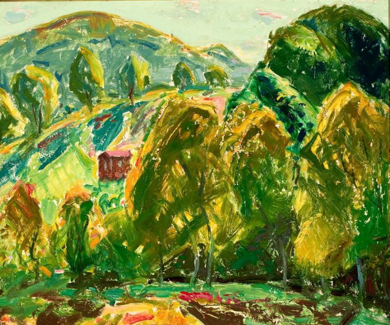 Paysage de Marlboro (Maison dans les collines) - Alfred Henry Maurer