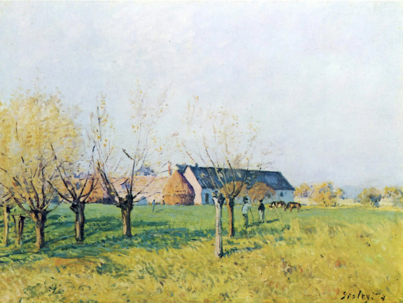 Helvete Gården, høstmorgen - Alfred Sisley