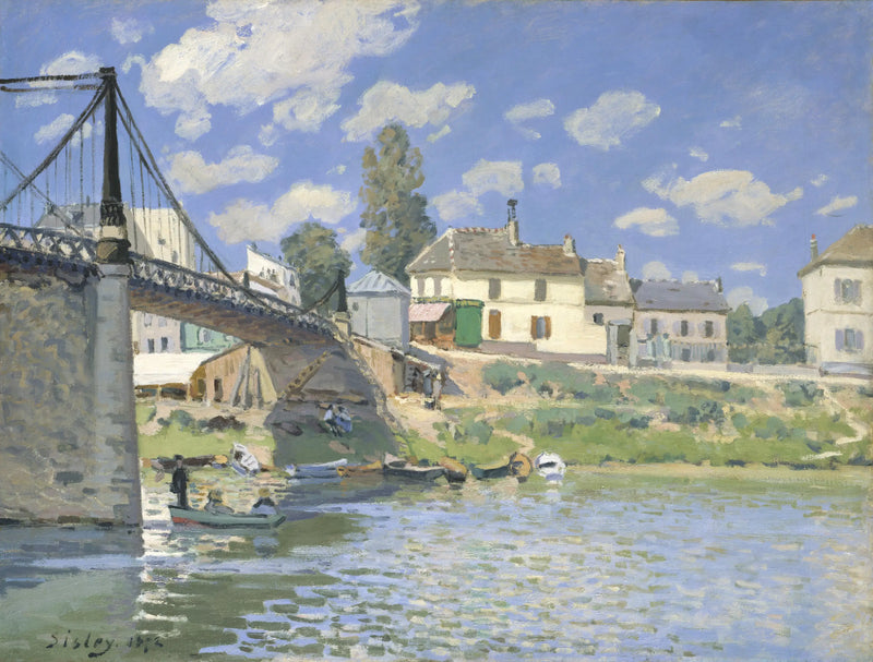 Villeneuve-la-Garenne-broen - Alfred Sisley